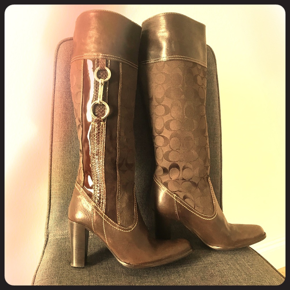 Coach Yvette Leather boots - like new sz 6